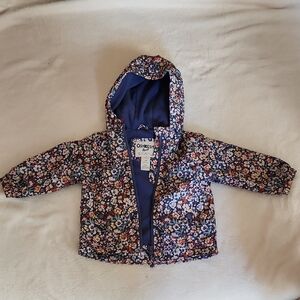 OshKosh B'gosh Kids Floral Raincoat - Navy